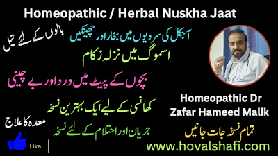 Clinical Tips of Homeopathic Dr Zafar Hameed Malik